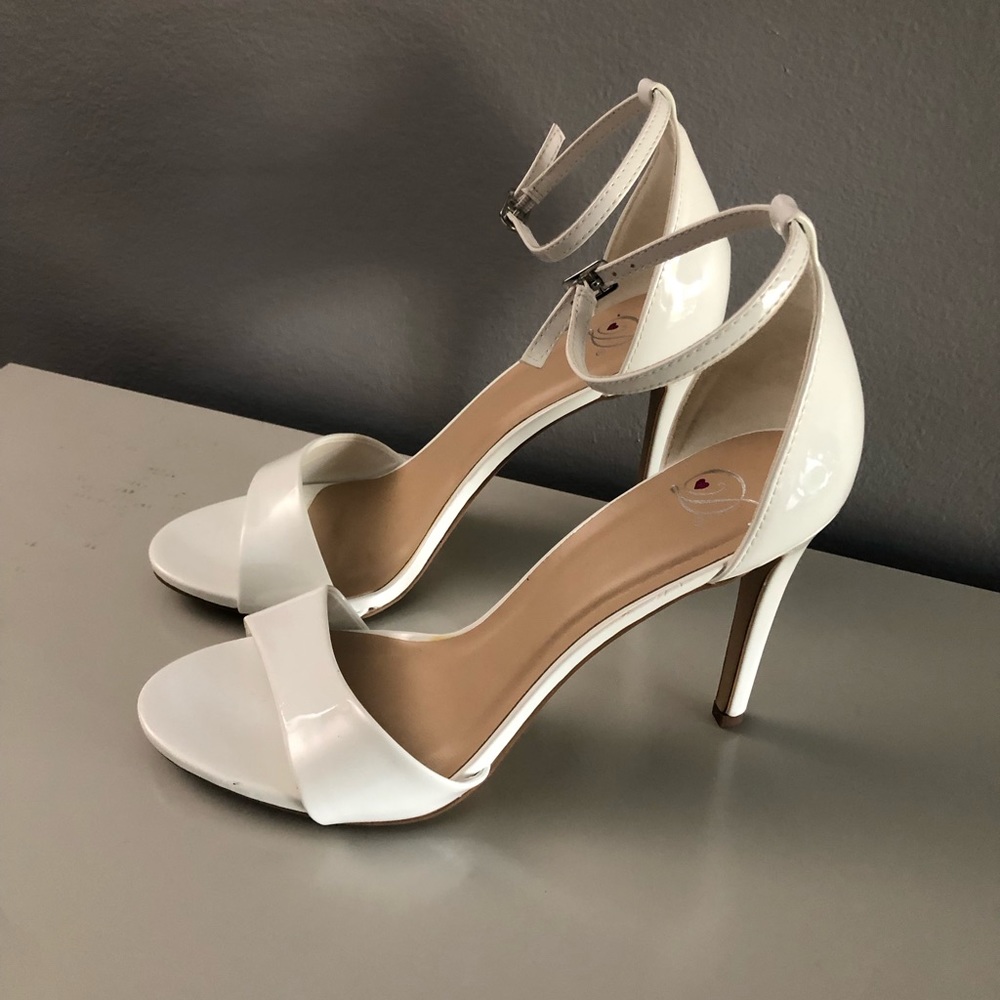 White high heels